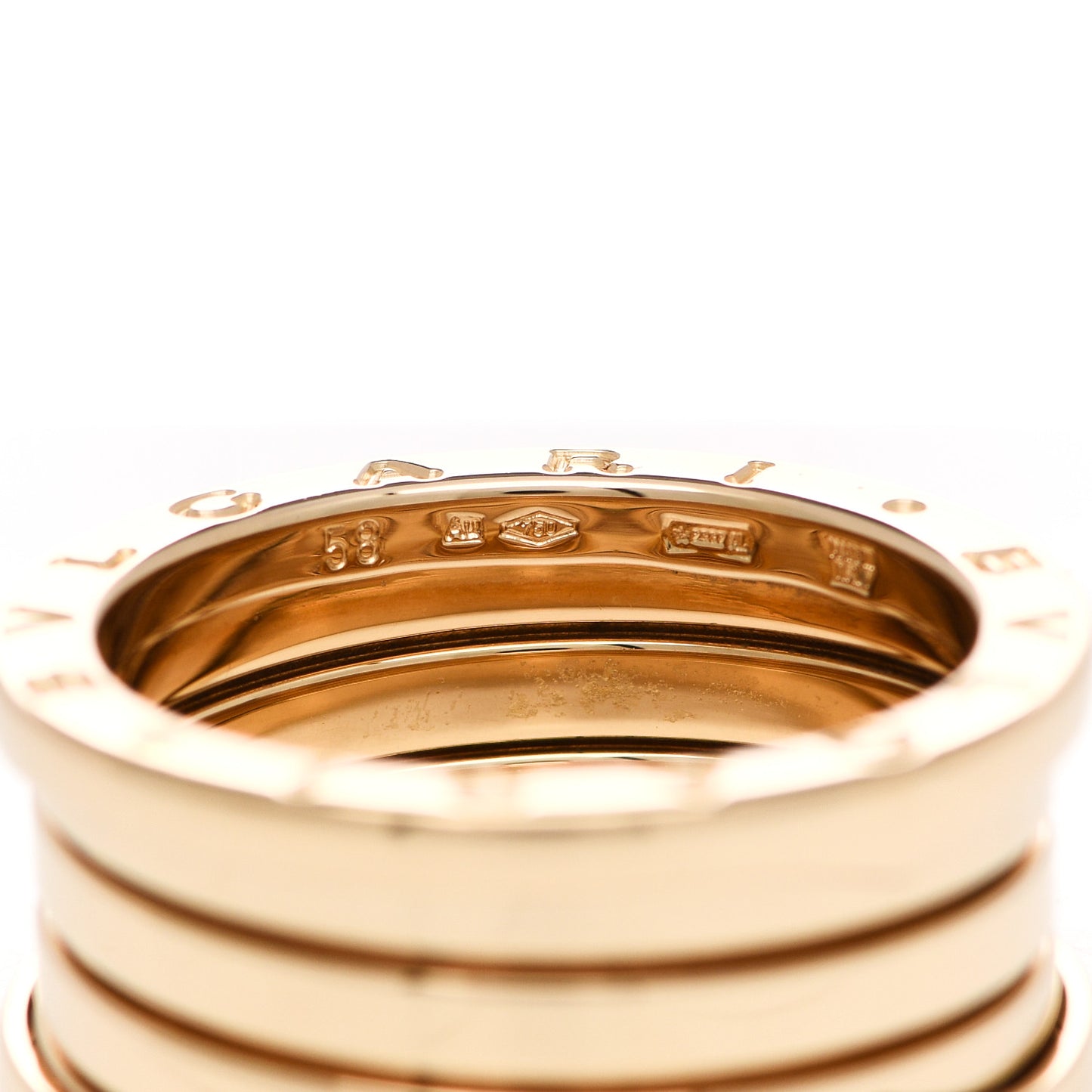 18K Yellow Gold B.Zero1 Four-Band Ring 58 8.25