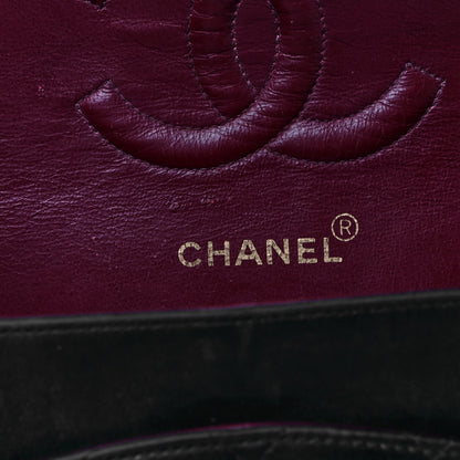 Chanel Lambskin Quilted Medium Double Flap Black 14 of 29