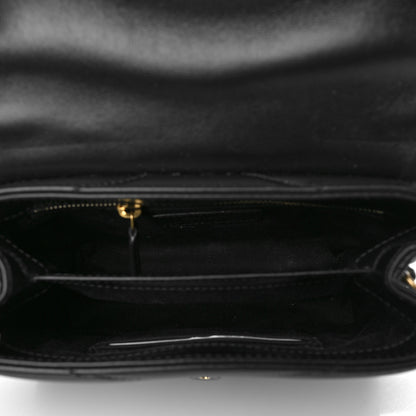 Saint Laurent Calfskin Y Quilted Monogram Toy Loulou Crossbody Bag Black 5 of 6
