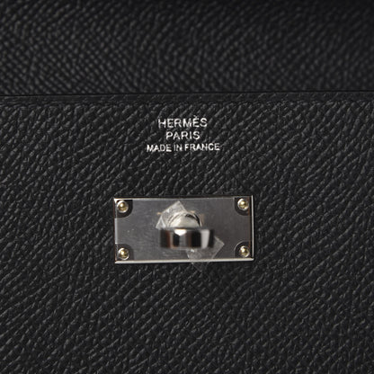 Hermes Epsom Kelly Longue Wallet Black 7 of 10