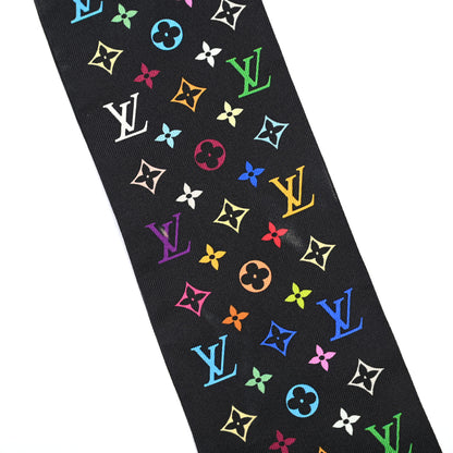 Louis Vuitton Silk Monogram Multicolor Bandeau Black 4 of 4