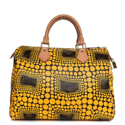 Louis Vuitton Monogram Kusama Town Speedy 30 Yellow 1 of 7
