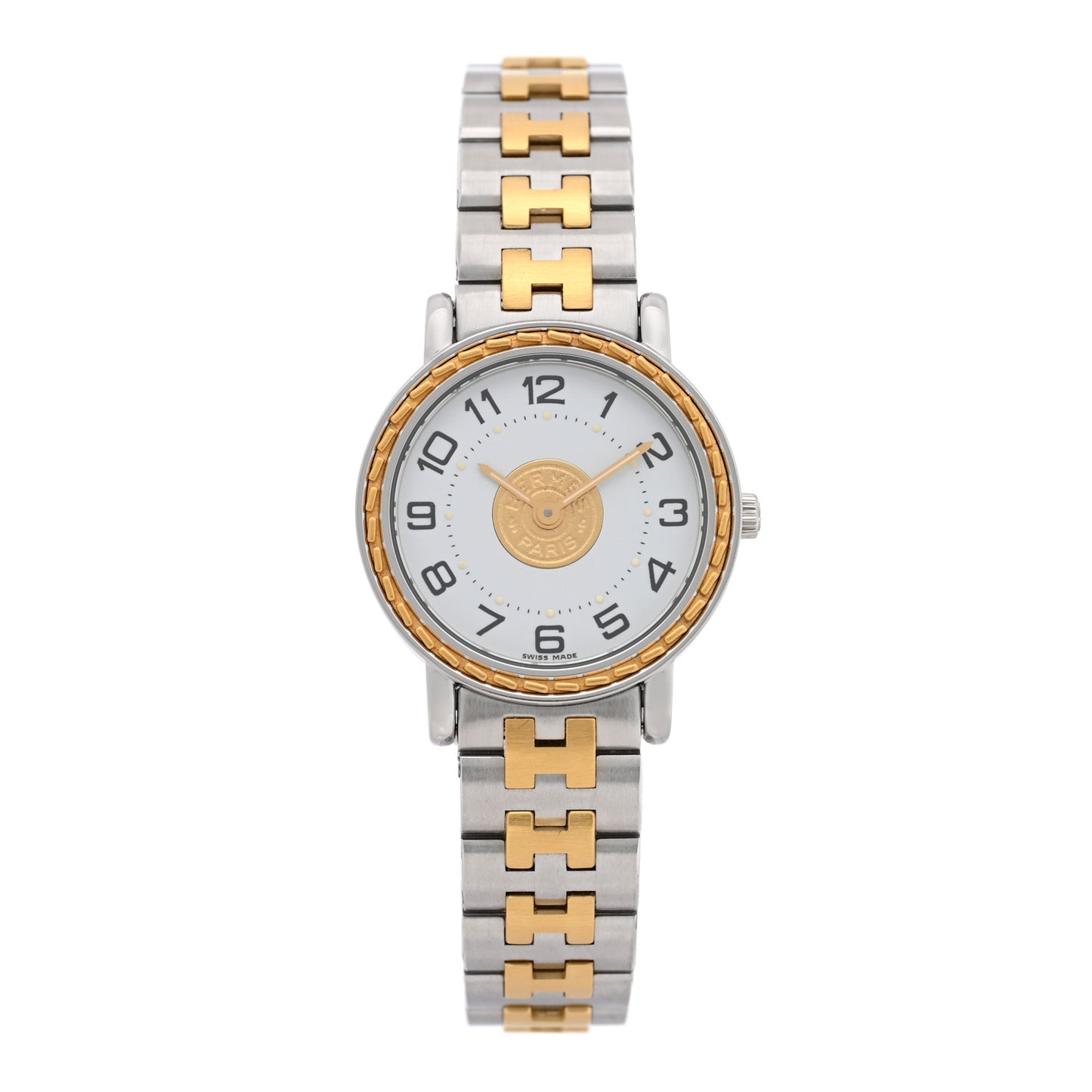 Stainless Steel 25mm Sellier Quartz Watch Gold