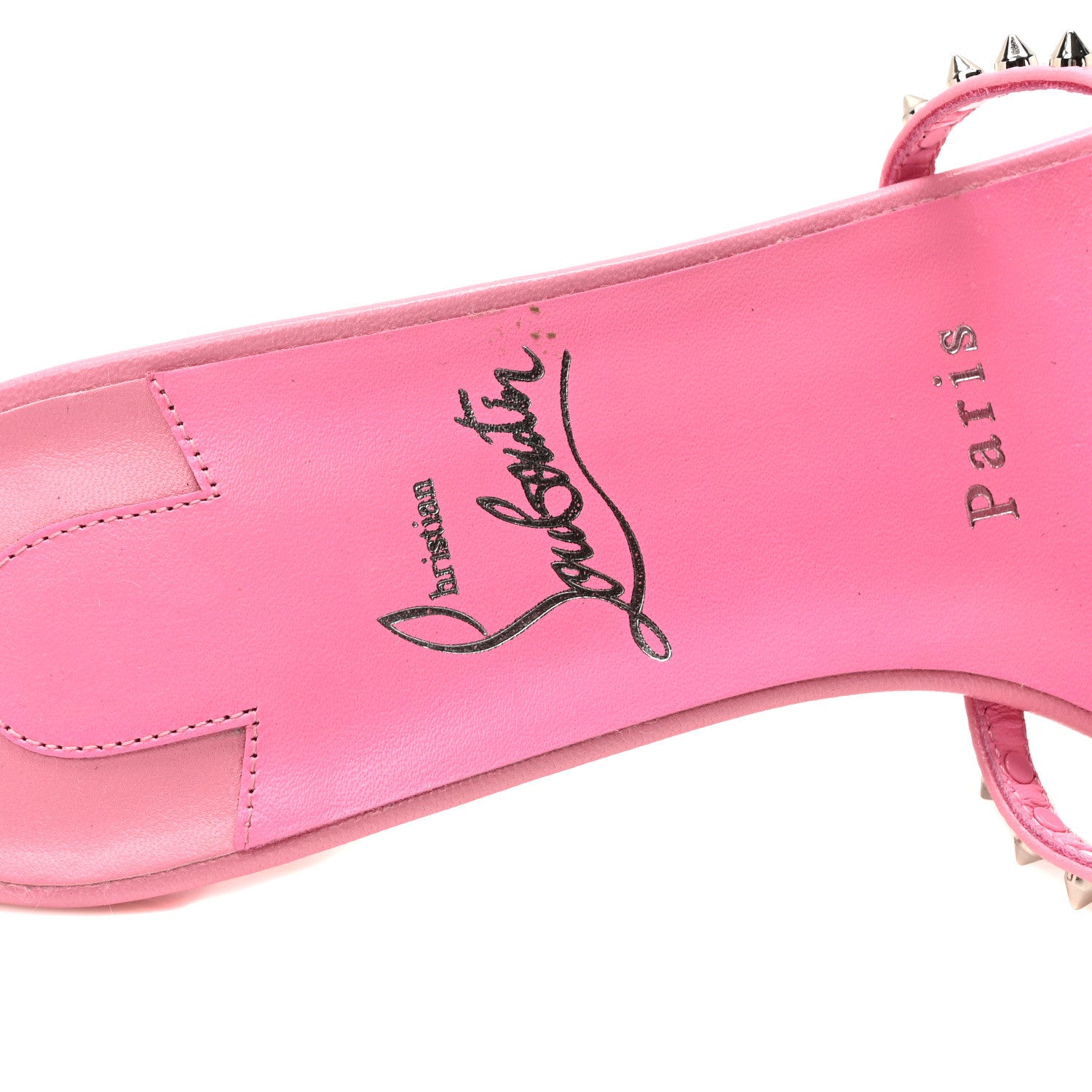Christian Louboutin Nappa Tatoosh 85 Sandals 37 Calipso 8 of 8