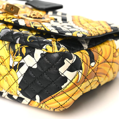 Versace Nappa Barocco Printed Icon Shoulder Bag Black Gold 9 of 13