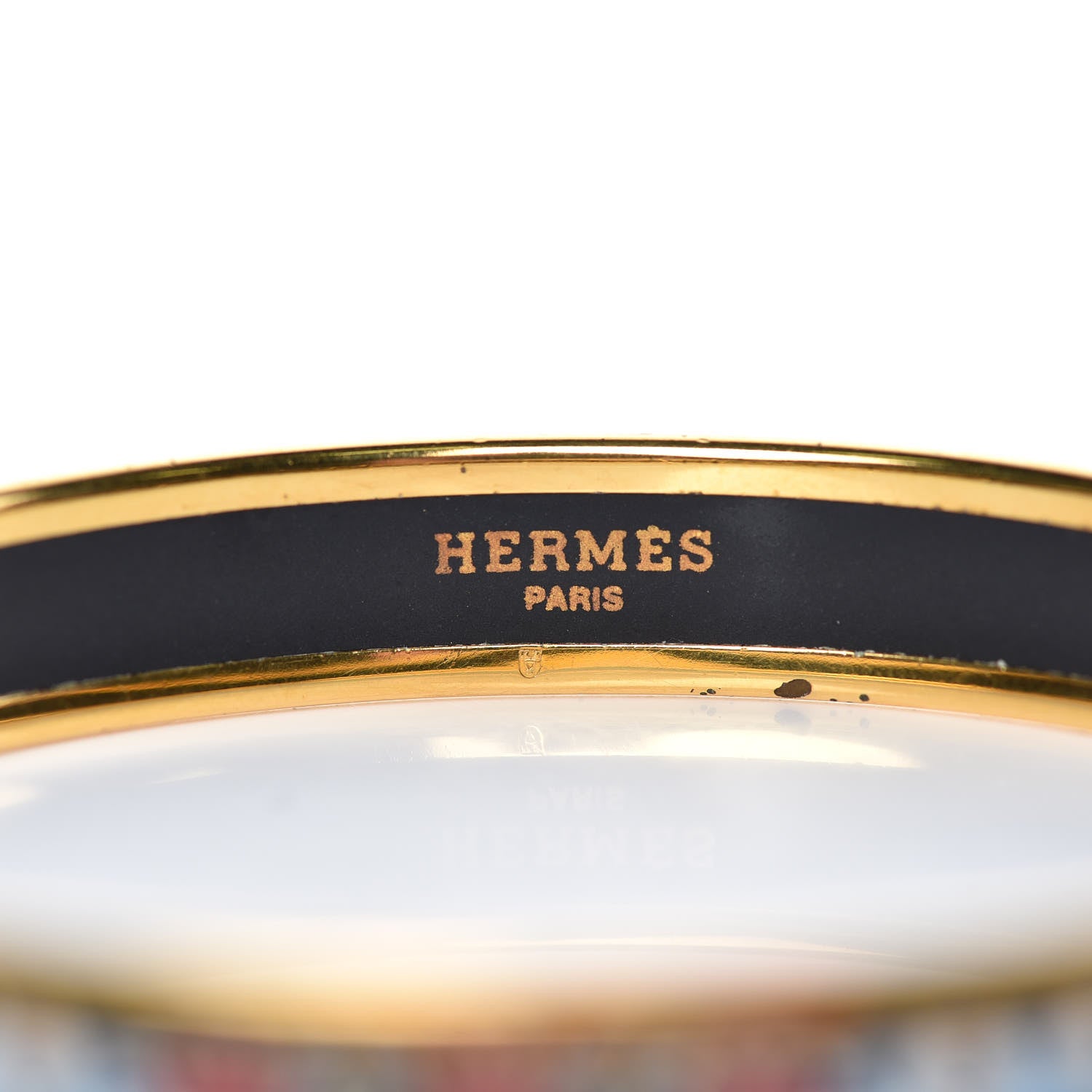 Hermes Enamel Printed Narrow Bracelet 70 4 of 6