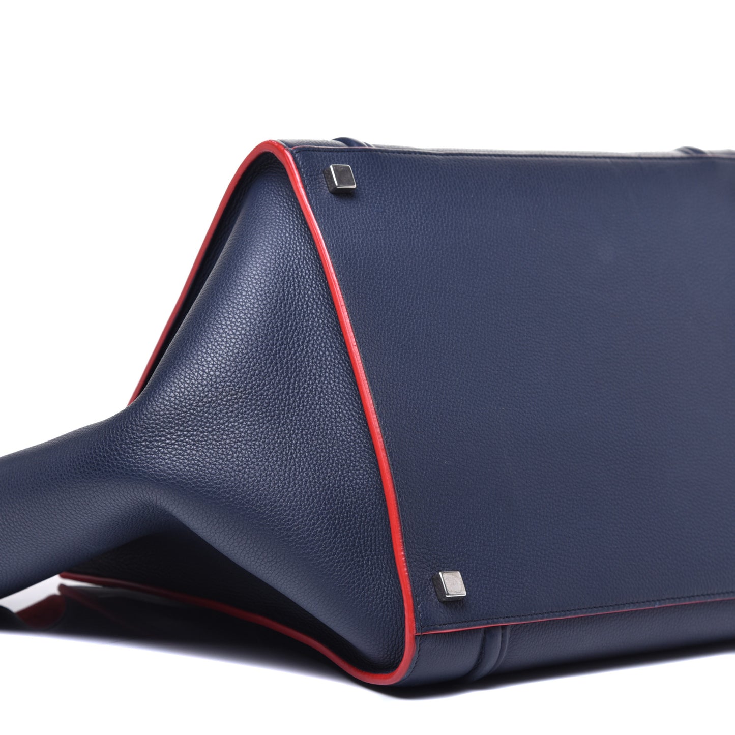 Baby Grained Calfskin Medium Phantom Luggage Steel Blue