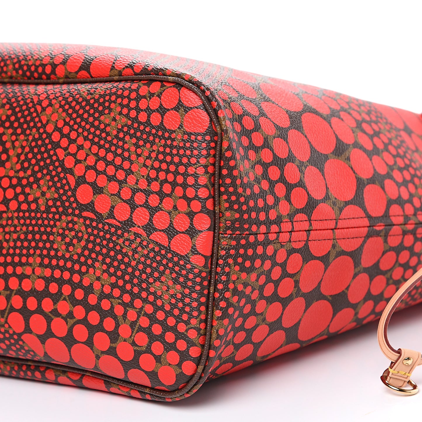 Monogram Kusama Waves Neverfull MM Red