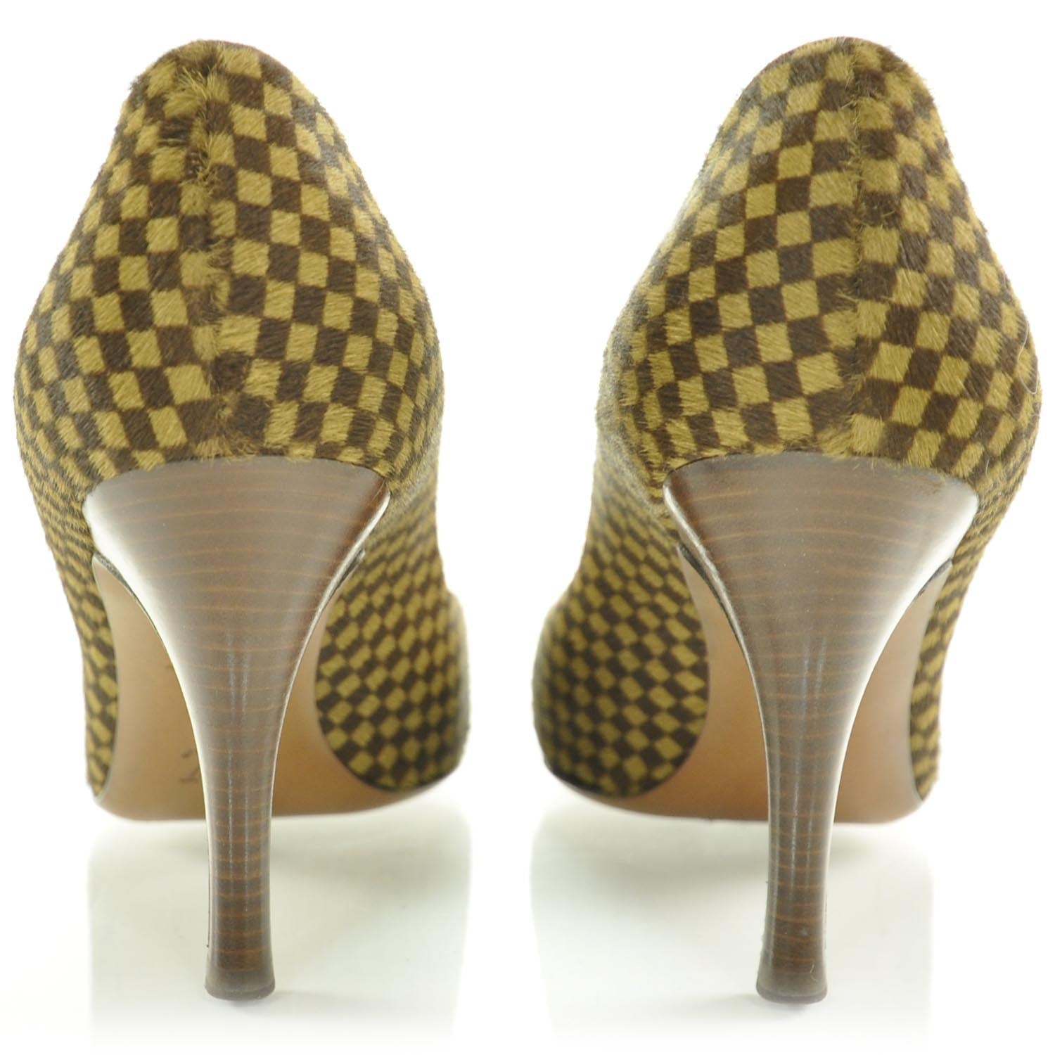 Louis Vuitton Damier Sauvage Heels 38.5 4 of 8
