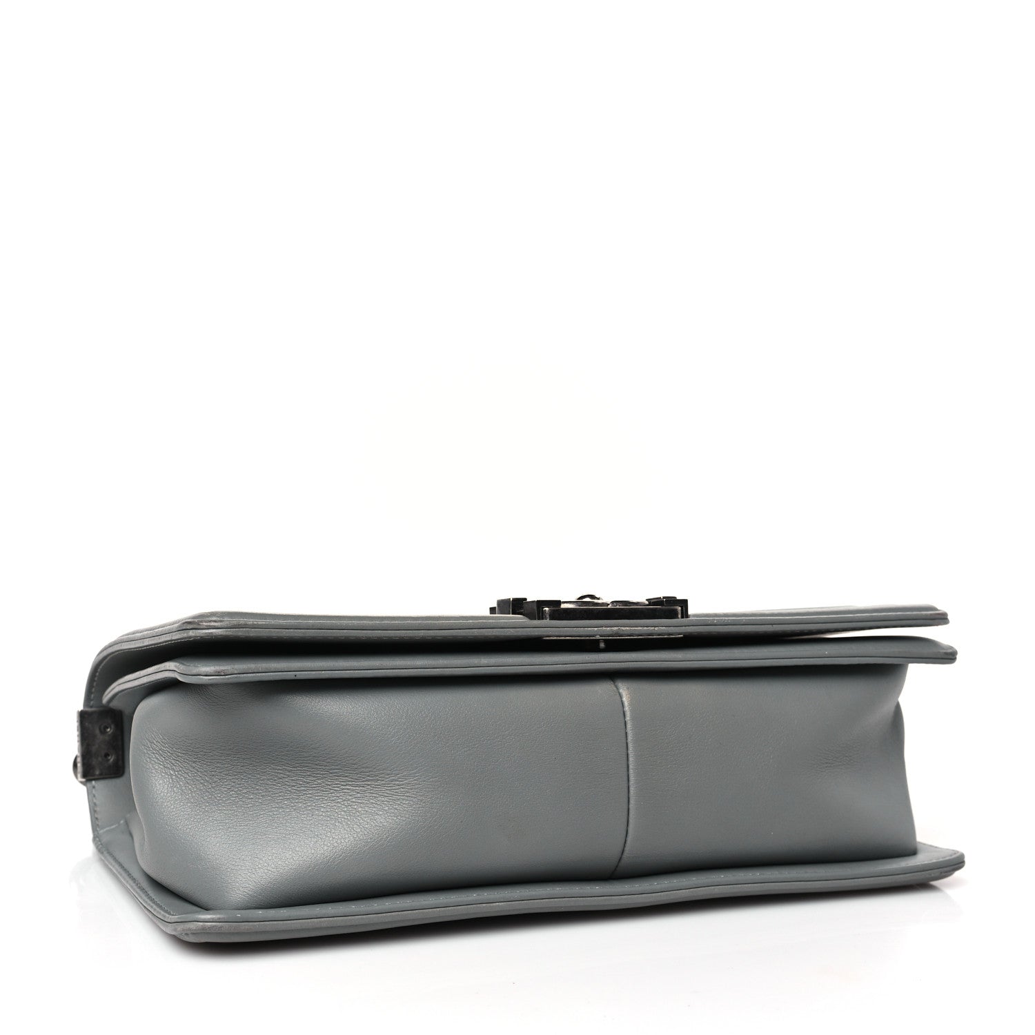 Chanel Lambskin Quilted Medium Boy Flap Grey 4 of 9
