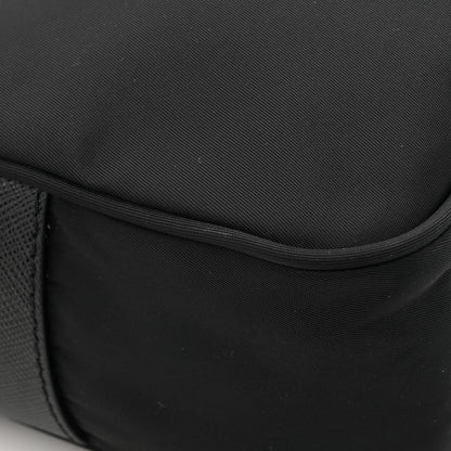 Prada Re-Nylon Vela Saffiano Pocket Double Zip Shoulder Bag Black 10 of 10
