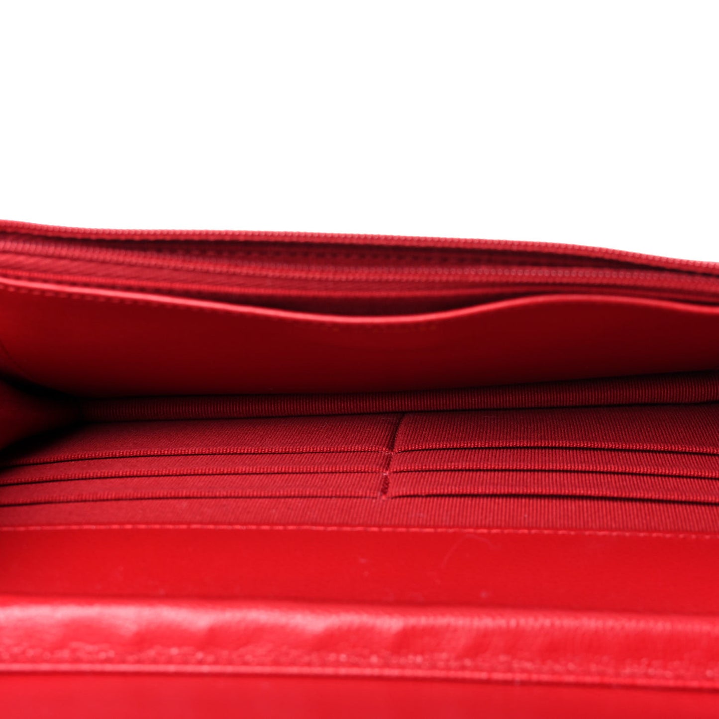 Caviar Quilted Wallet On Chain WOC Red