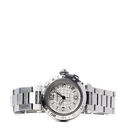 Cartier Stainless Steel 35mm Pasha GMT Automatic Watch 3 of 6