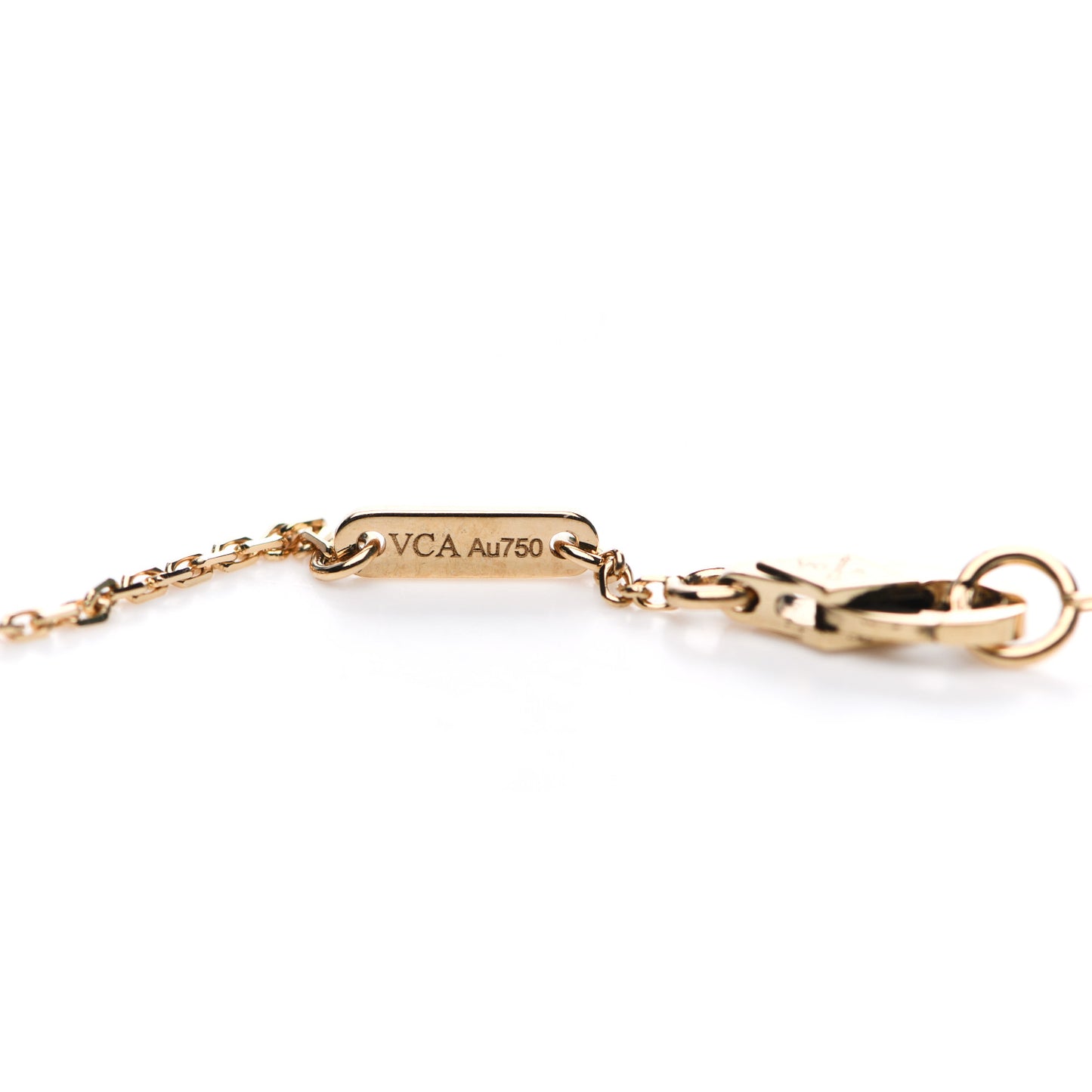 18K Yellow Gold Mother of Pearl Sweet Alhambra Bracelet