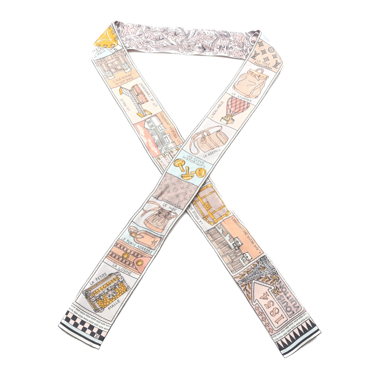 Louis Vuitton Silk Jeu De Louis BB Bandeau Blush 1 of 3