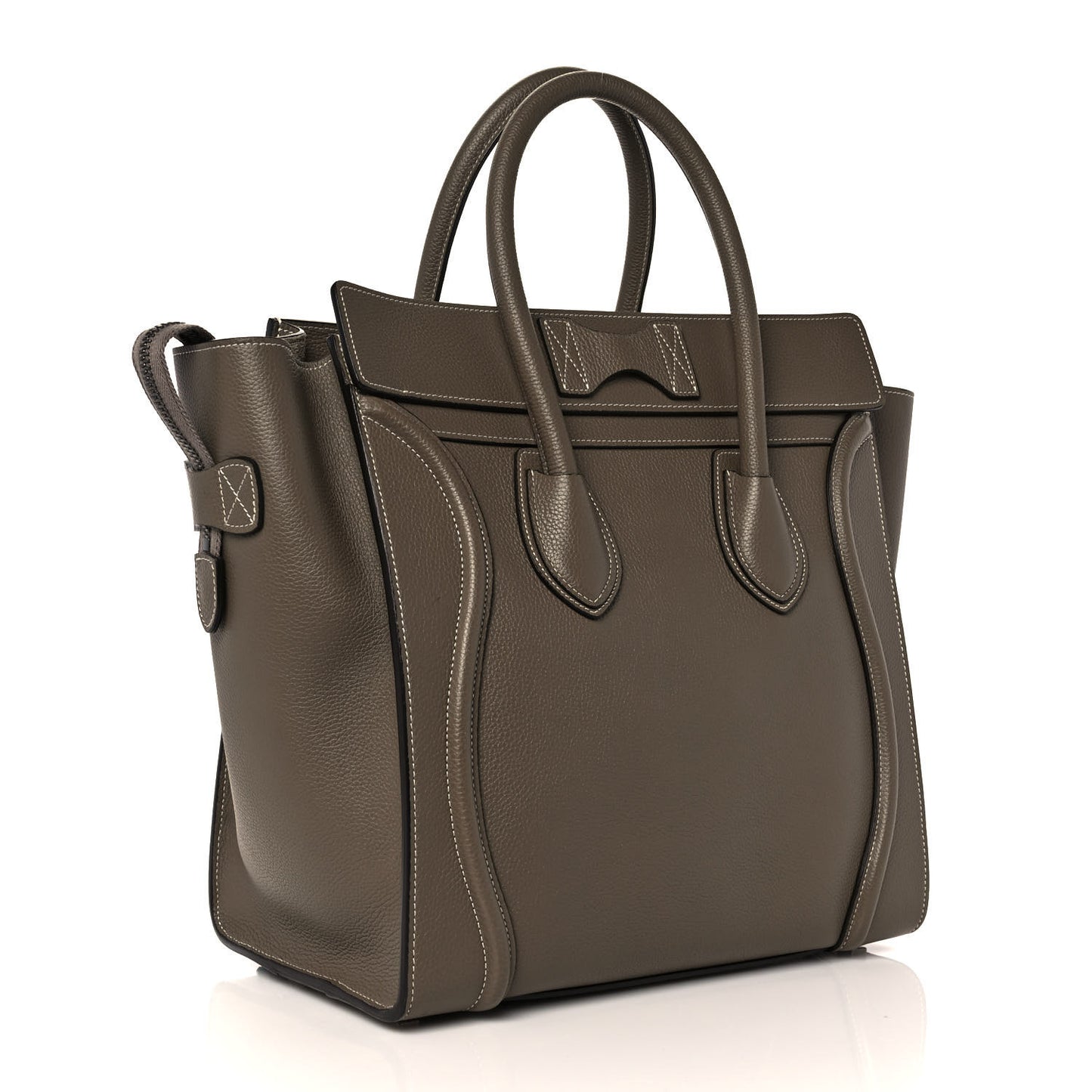 Drummed Calfskin Mini Luggage Souris