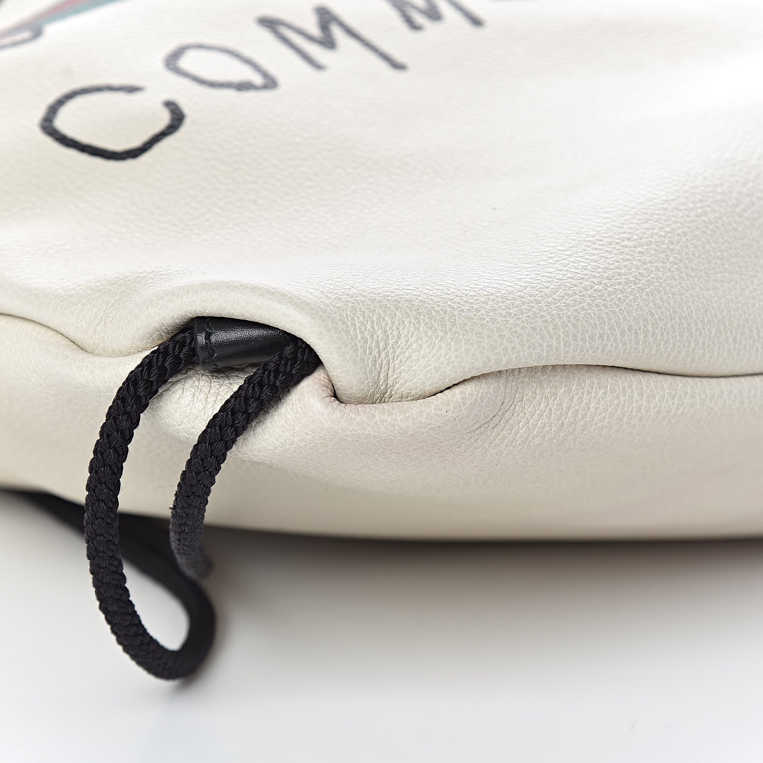Gucci Calfskin Coco Capitan Logo Drawstring Backpack Mystic White 8 of 10