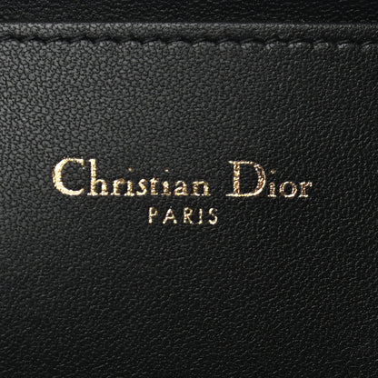 Christian Dior Supple Calfskin Cannage Large Caro Daily Pouch Black 6 of 7