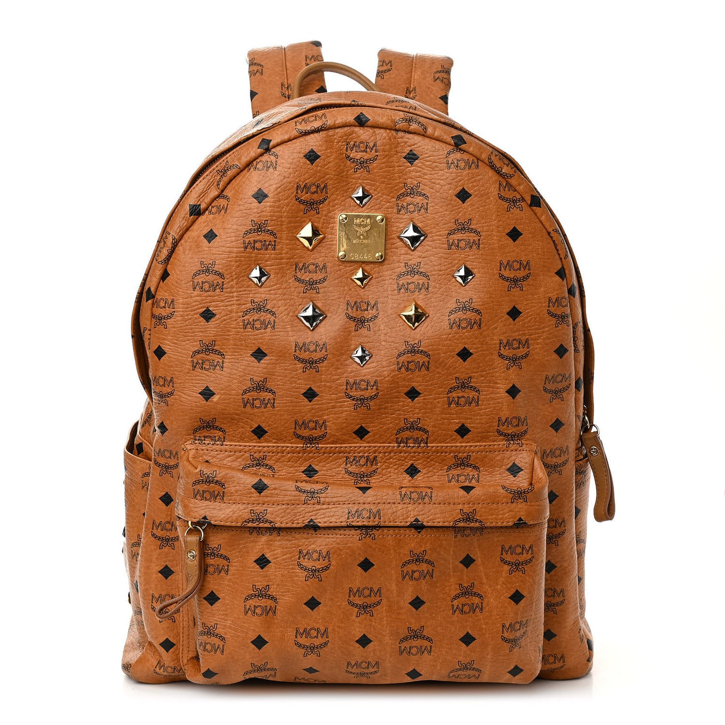 Visetos Medium Stud Stark Backpack Cognac