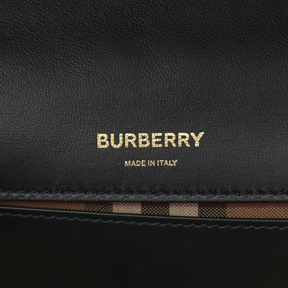 Burberry Check Cashmere Small Lola Bag Black 6 of 9