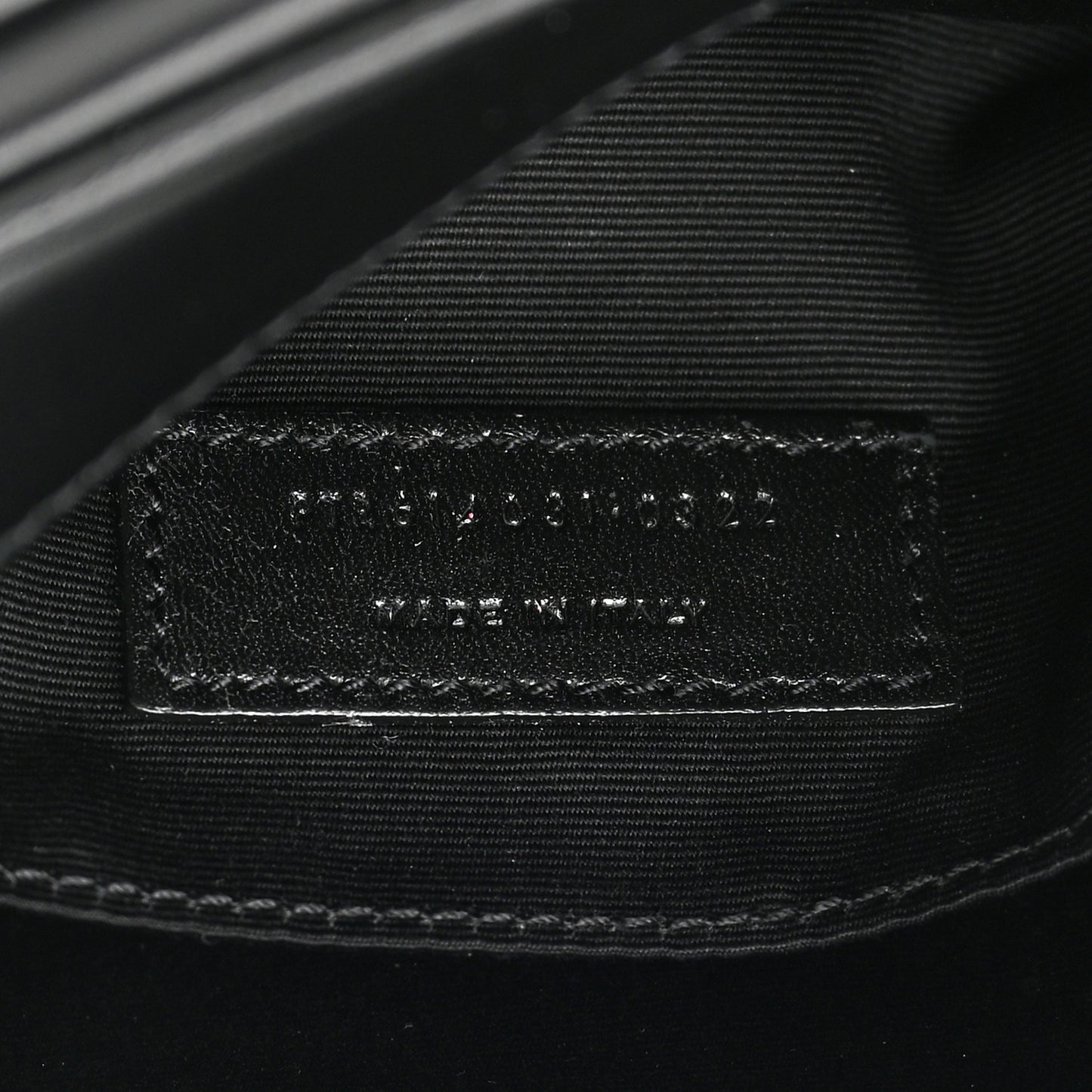 Calfskin Matelasse Monogram Lou Belt Bag Black