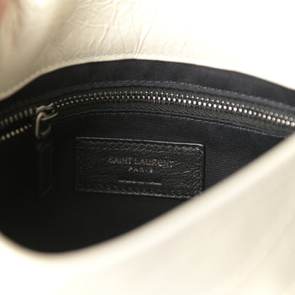 Saint Laurent Crinkled Calfskin Matelasse Monogram Niki Chain Wallet Crema Soft 6 of 8