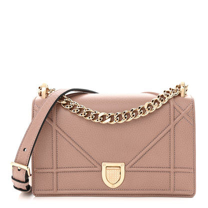 Christian Dior Grained Calfskin Medium Diorama Flap Bag Nude 1 of 11