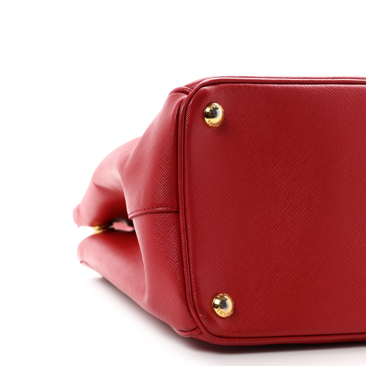 Prada Saffiano Lux Large Galleria Double Zip Tote Fuoco 9 of 12