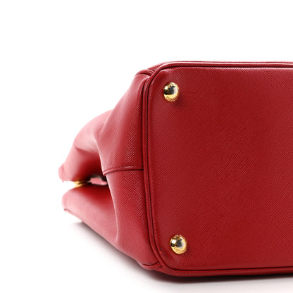Prada Saffiano Lux Large Galleria Double Zip Tote Fuoco 9 of 12