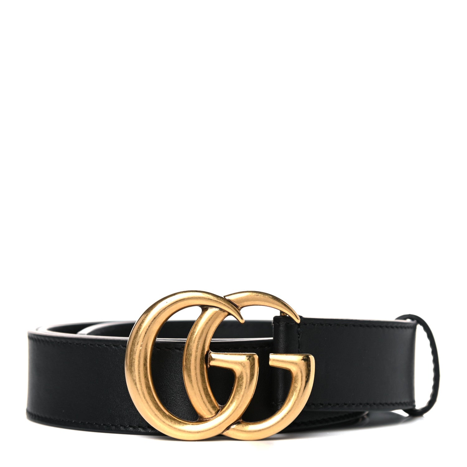 Gucci Calfskin Double G 30mm Belt 90 36 Black 1 of 8