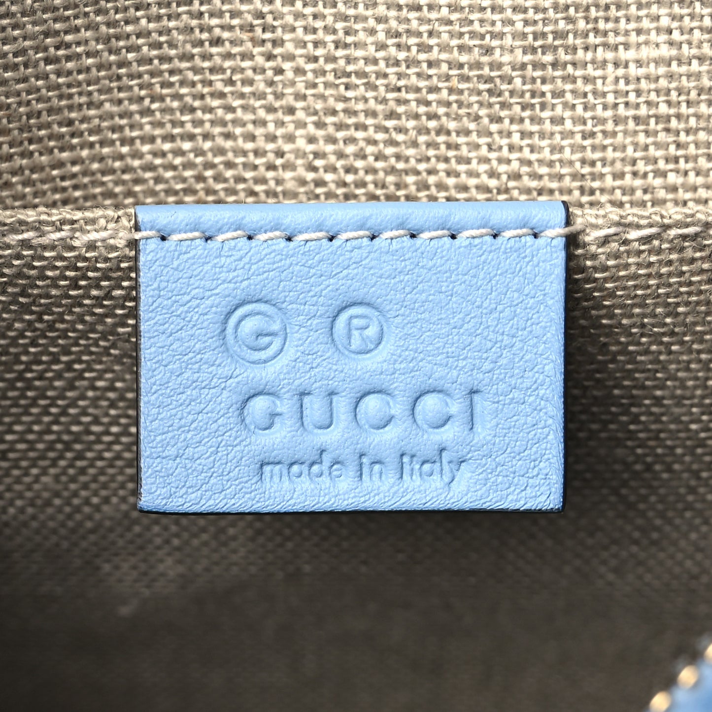 Microguccissima Mini Bree Messenger Bag Mineral Blue