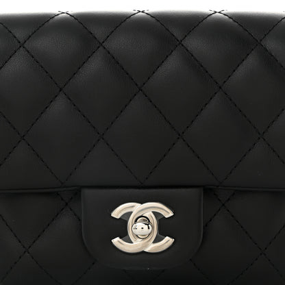 Chanel Calfskin Quilted CC Uniform Flap Belt Bag Black 9 of 12