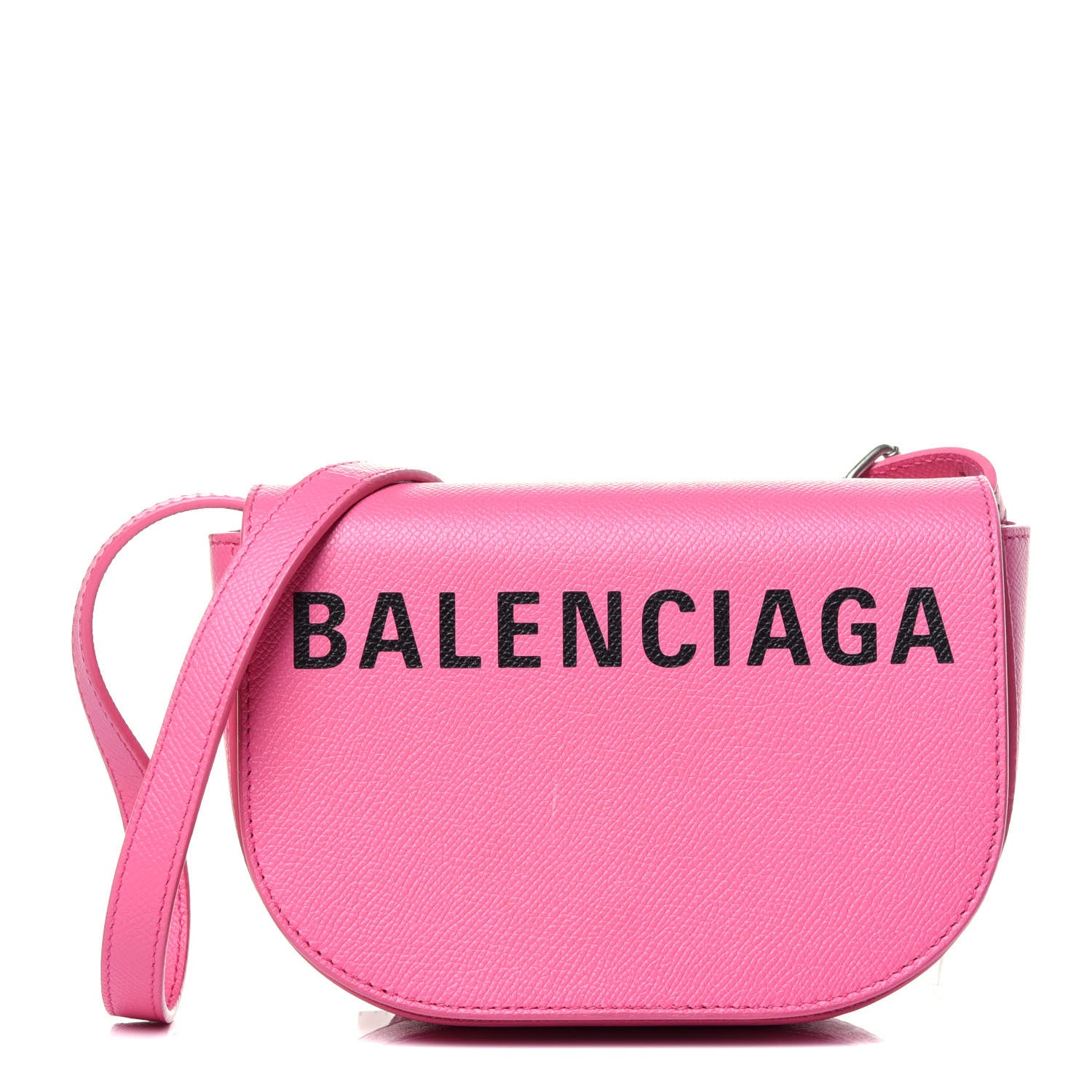 Balenciaga Signature Grained Calfskin Logo Print Ville Day Bag XS Rose Bubblegum Black 1 of 12