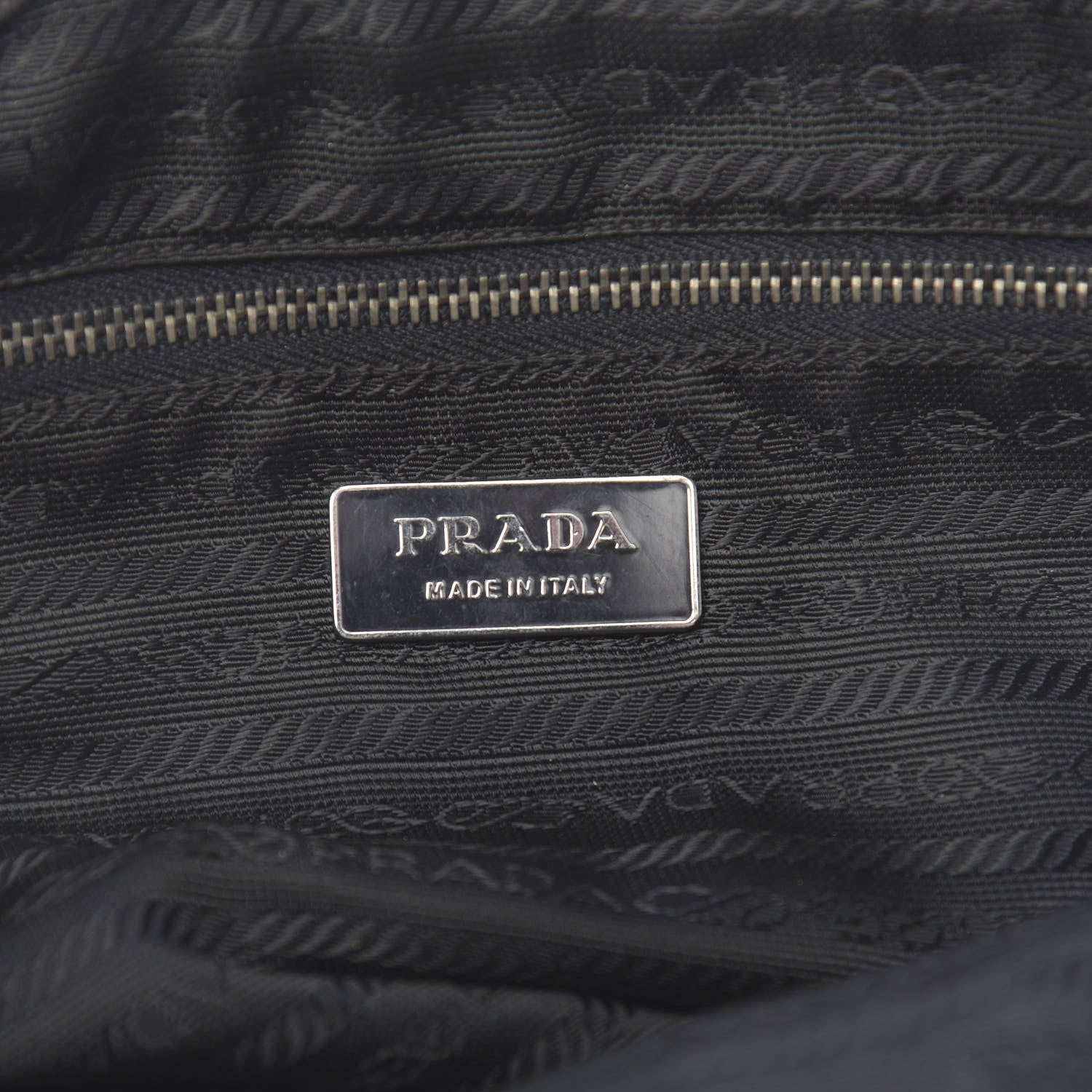 Prada Tessuto Nylon Shoulder Bag Black 6 of 9