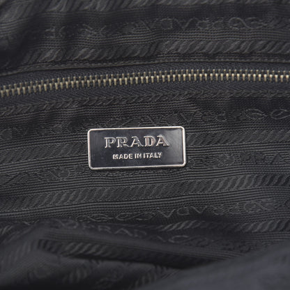 Prada Tessuto Nylon Shoulder Bag Black 6 of 9