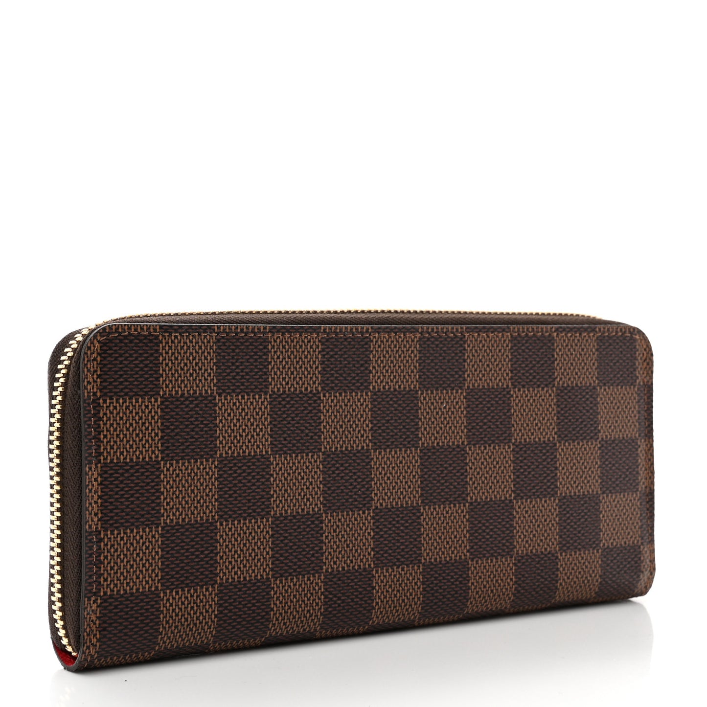 Damier Ebene Clemence Wallet Cherry