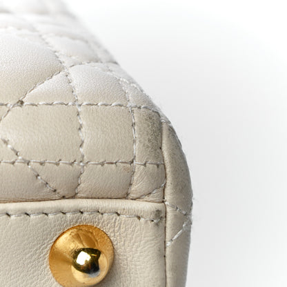 Christian Dior Lambskin Cannage Large Lady Dior Light Beige 28 of 35