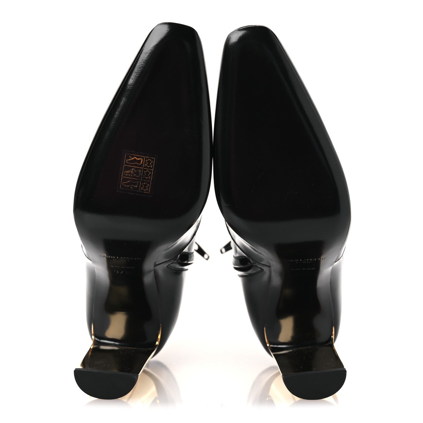 Vitello Marilyn Auteuil 105 Ankle Zip Boots 37.5 Black