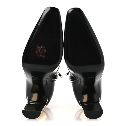 Saint Laurent Vitello Marilyn Auteuil 105 Ankle Zip Boots 37.5 Black 7 of 11
