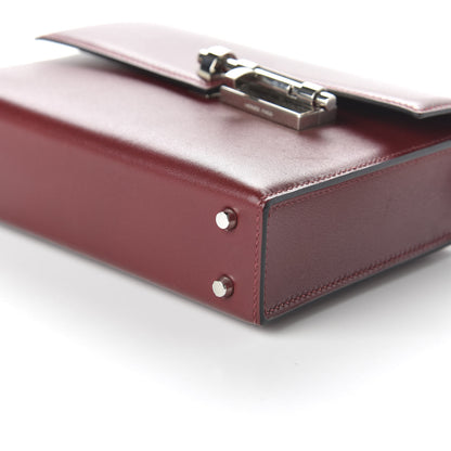 Hermes Tadelakt Mini Verrou Chaine Bag Rouge H 7 of 10
