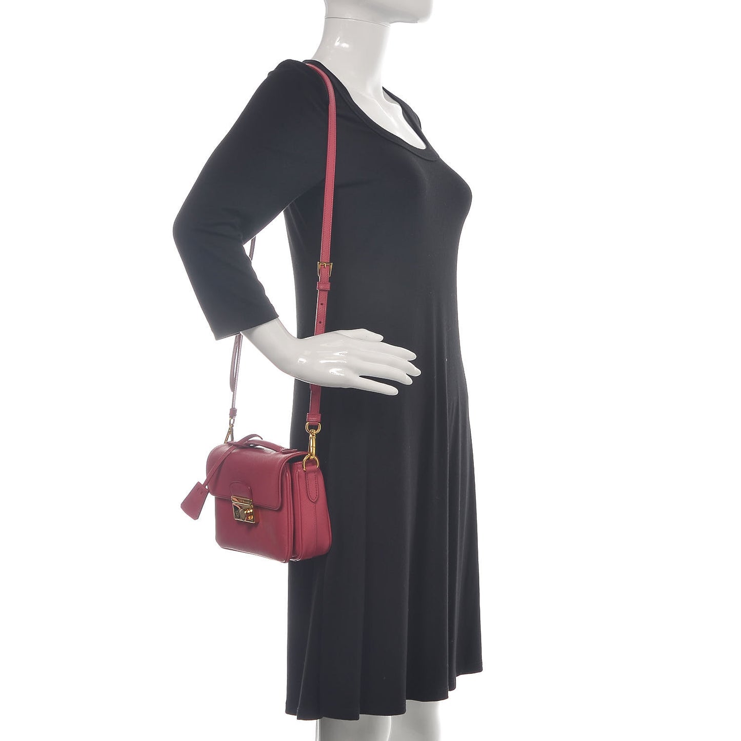 Saffiano Lux Crossbody Peonia