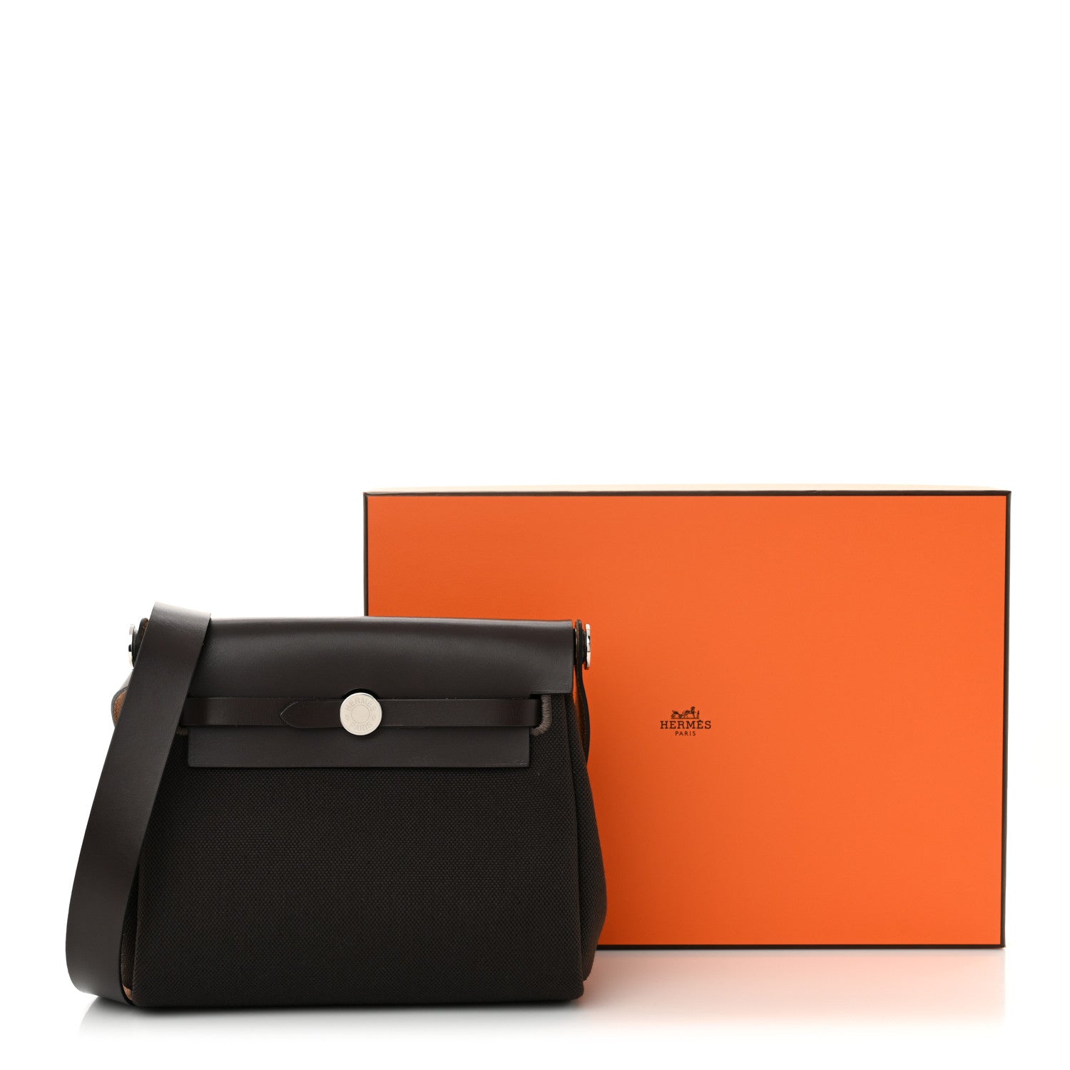 Hermes Military Toile Vache Hunter Herbag Zip Retourne 20 Ebene 11 of 11