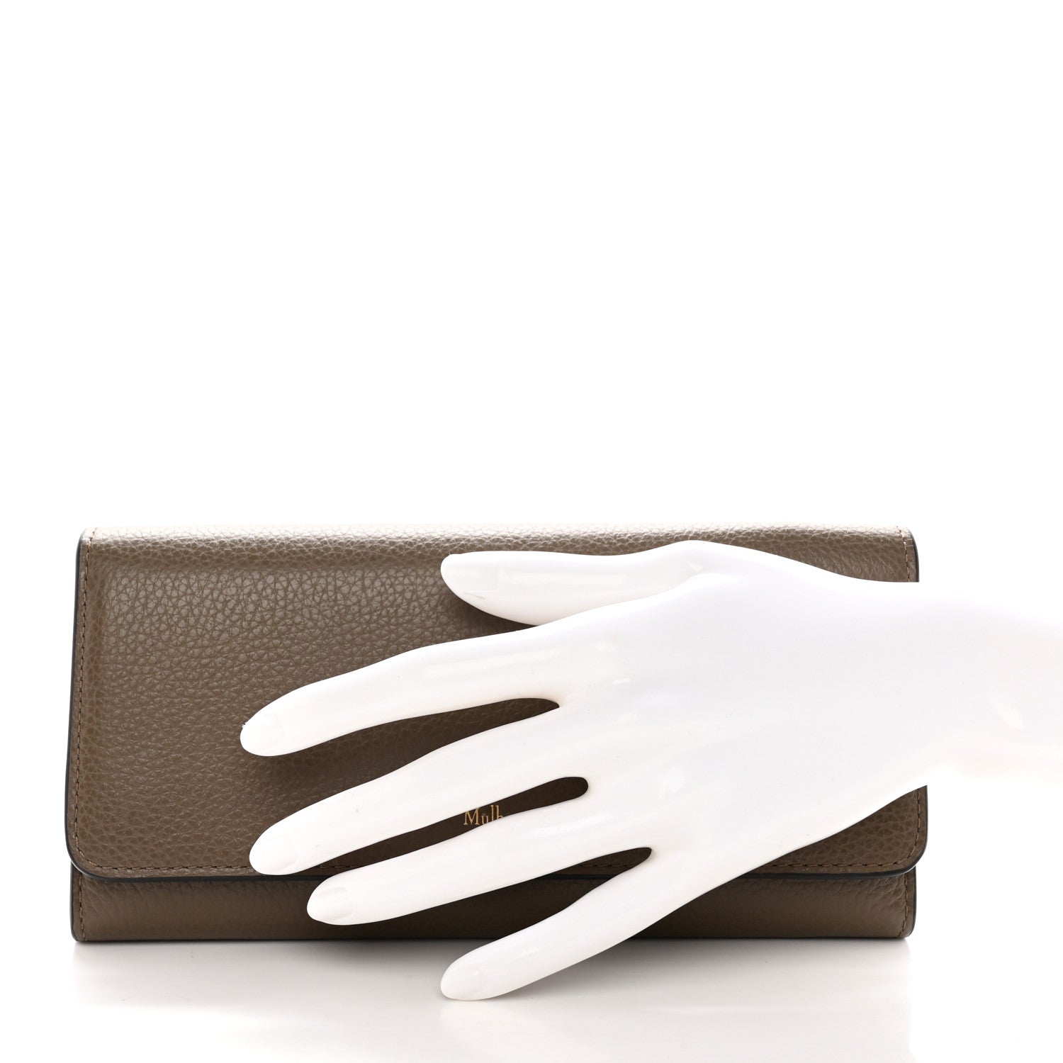 Mulberry Small Classic Grain Continental Wallet Solid Grey 2 of 11