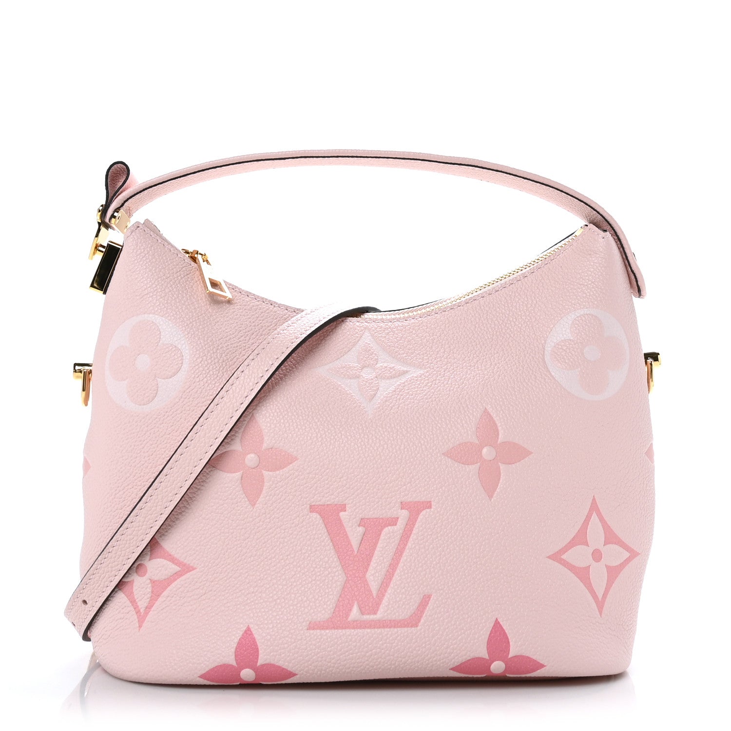Louis Vuitton Empreinte Monogram Giant By The Pool Marshmallow Hobo PM Bouton De Rose 1 of 9