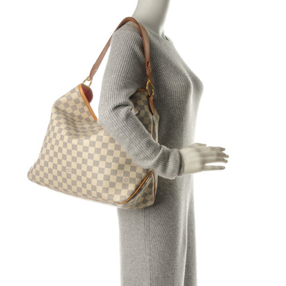 Louis Vuitton Damier Azur Delightful MM Pink 2 of 8
