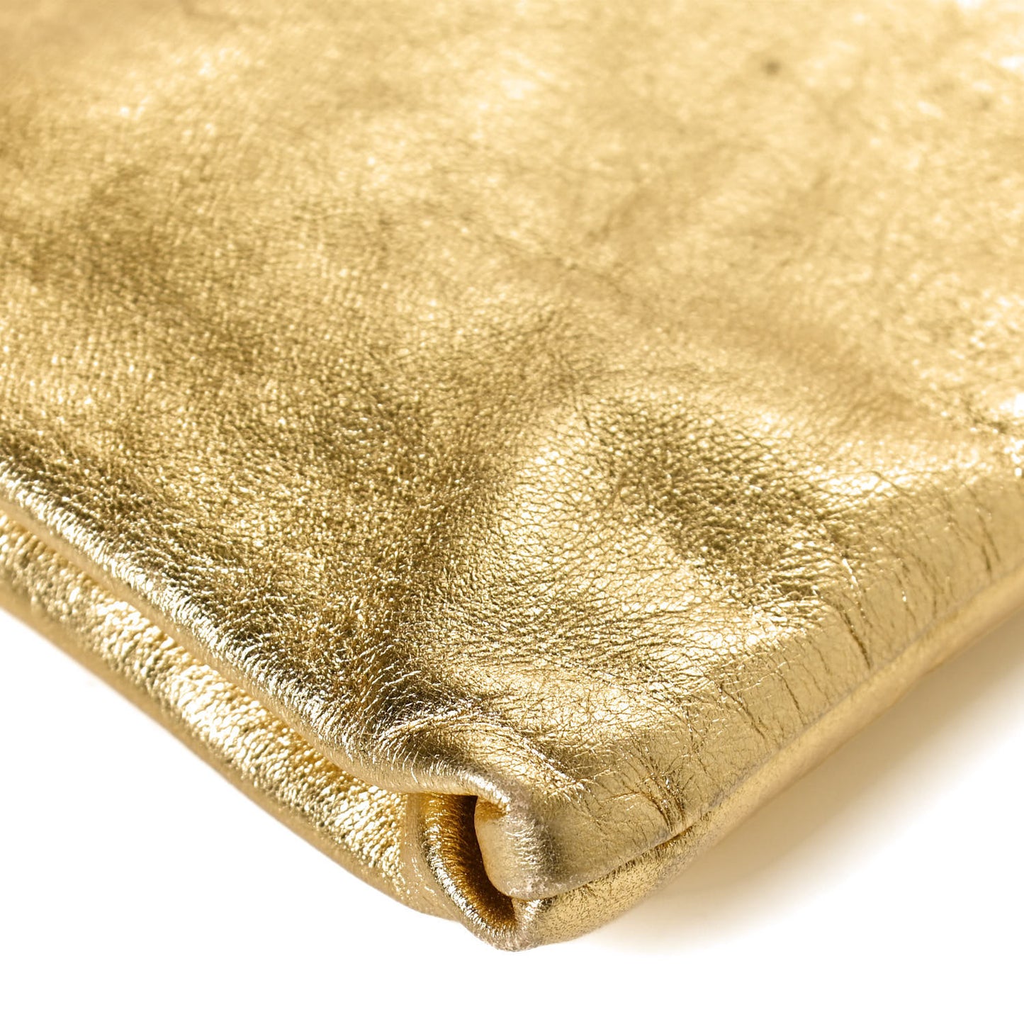 Metallic Nappa Crossbody Gold