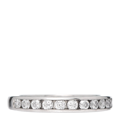 Tiffany Platinum Diamond .33ctw Half Circle Wedding Band Ring 52 6 1 of 6