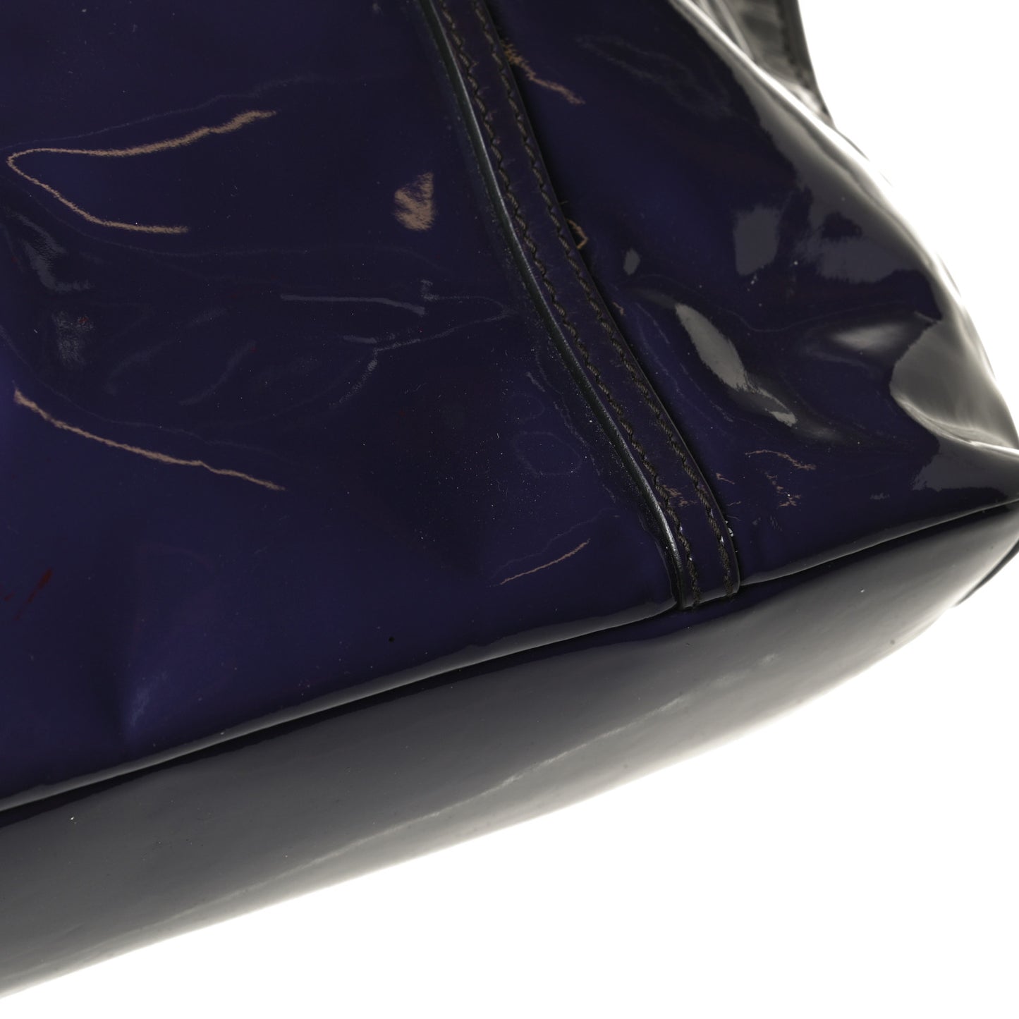 Patent Shopping Tote Purple
