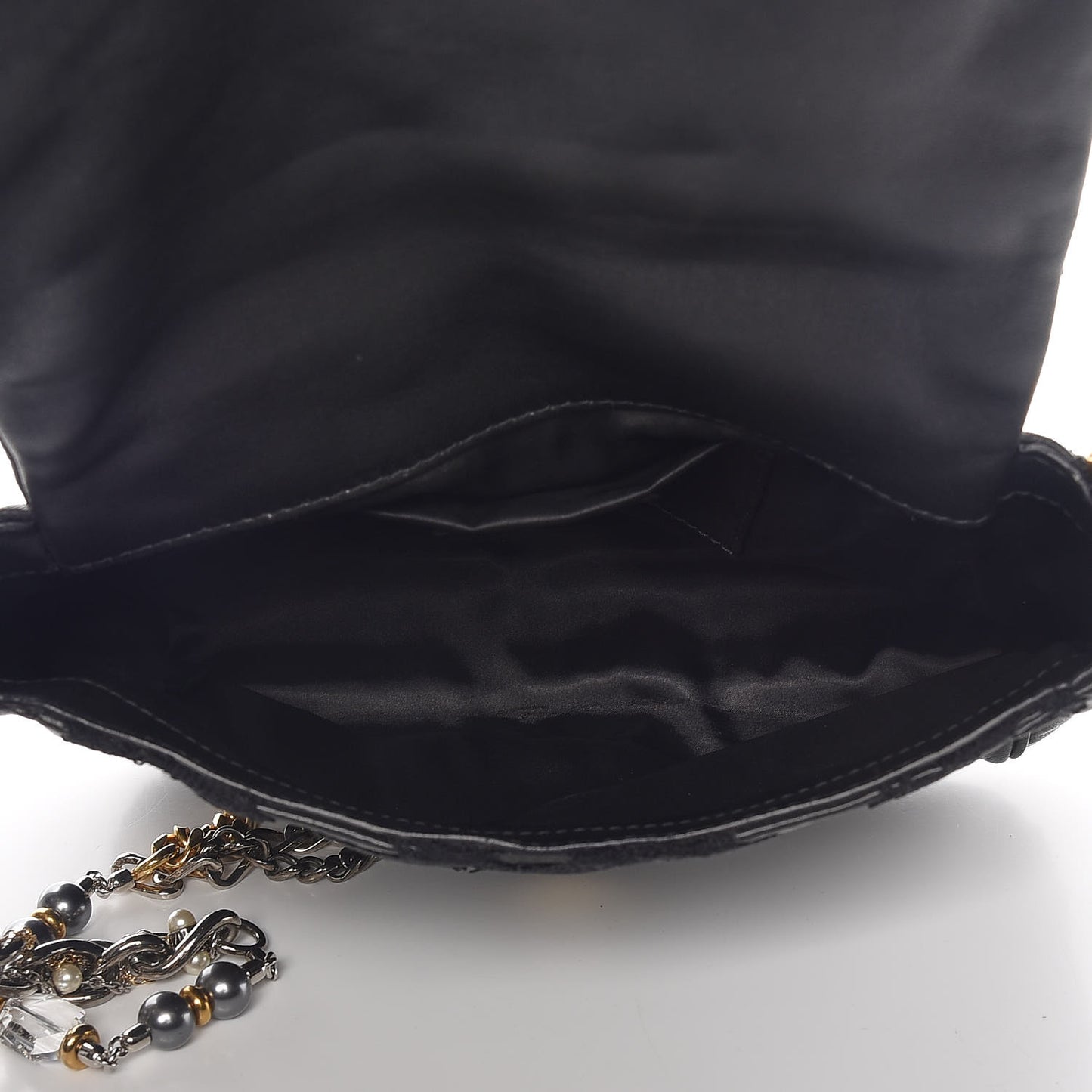 Lace Miss Charles Evening Bag Black