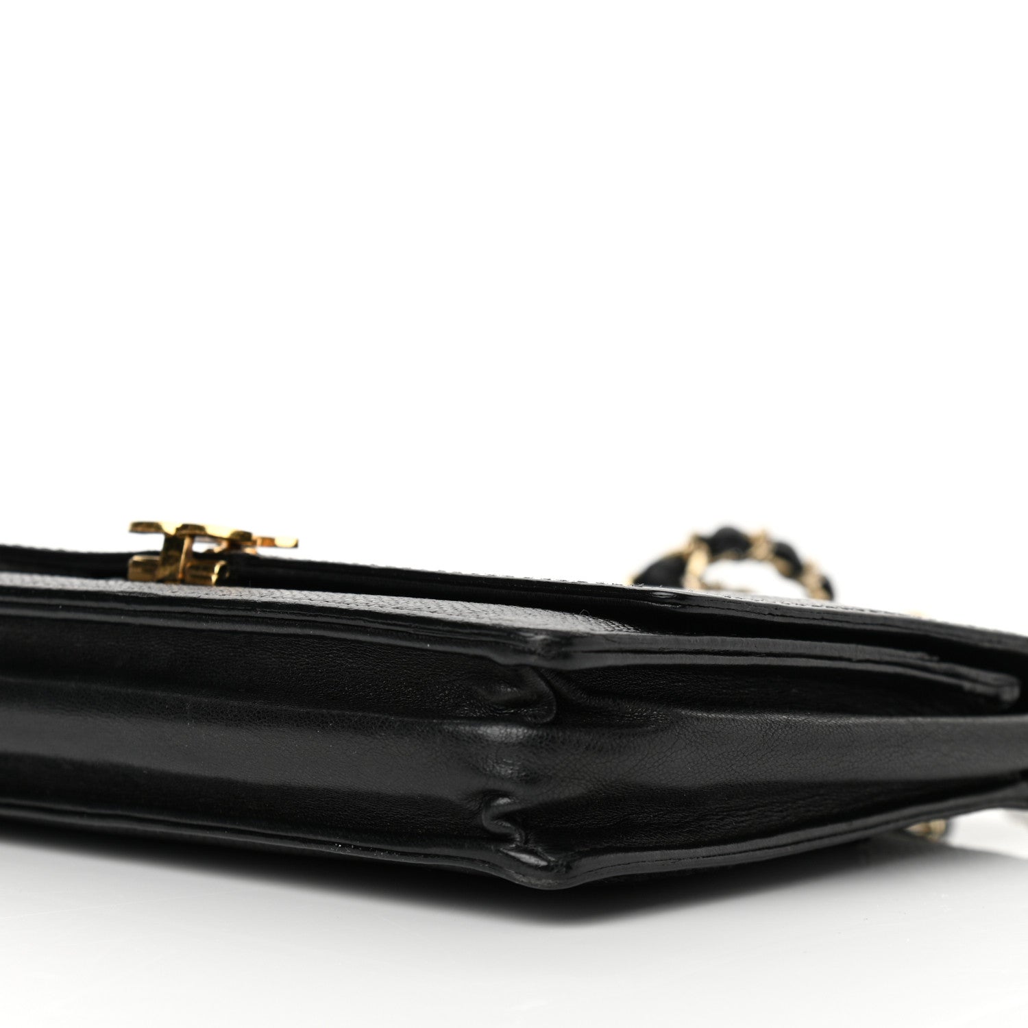 Chanel Caviar CC Wallet On Chain WOC Black 10 of 10